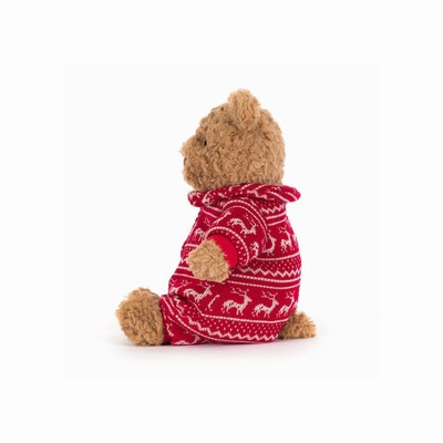 Jellycat Bartholomew Winter Pyjamas Bear UK | 51387IAQT